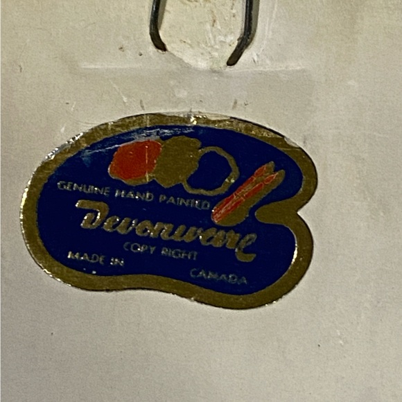 Pair of two vintage Devonware Chalkware wall hangings birds - Picture 2 of 9